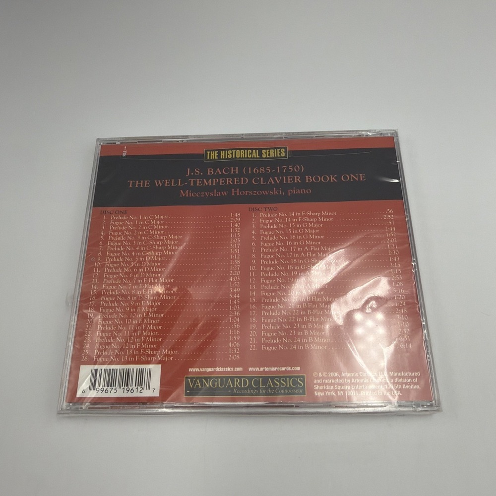 Johann Sebastian Bach - Mieczyslaw Horszowsk, Well Tempered Clavier 2-Discs CDs - Picture 3 of 3